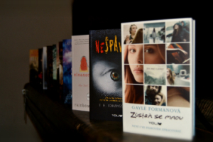 Výzdoba byla jak jinak než knižní.