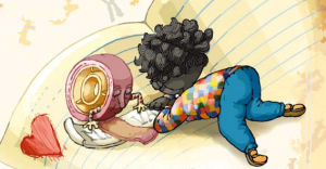 Kopíráček černé kůže, čaj z heřmánku píti může. Jeden hlt, dva nebo pět, pozdraven buď bílý květ.