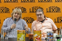 Lukáš Pavlásek s ilustrátorem knihy Bohuslavem Vaňkem-Úvalským