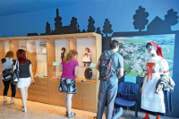 Obrázek z interiéru Muzea meteoritů.