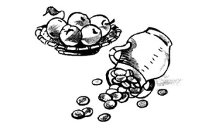 Ilustrace z knihy Druhá stovka pověstí z Polné a okolí od Marcely Makovské