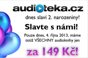 Audiotéka slaví narozeniny snížením všech cen na 149 Kč