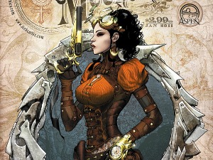 Steampunkový komiks z prostředí viktoriánské Anglie
