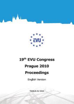 19th EVU Congress Prague 2010: Proceedings