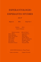 Esperantologio / Esperanto Studies No. 6