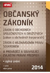 Občanský zákoník, zákon o obchodních společnostech a družstvech (zákon o obchodních korporacích), zákon o mezinárodním právu sou