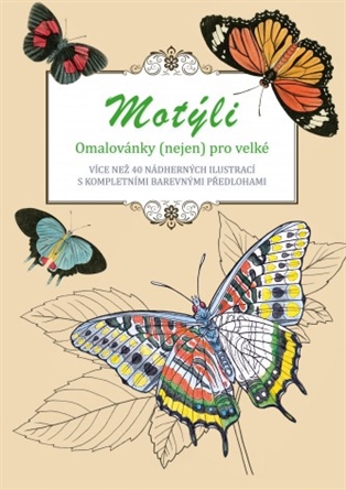 Motýli – omalovánky (nejen) pro velké